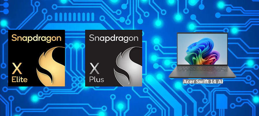 Acer Copilot + PC dengan prosesor Snapdragon X Elite dan X Plus