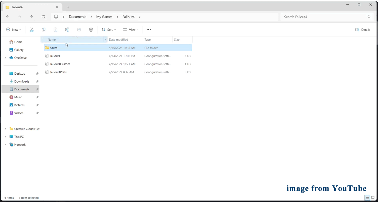 Lokasi Penyimpanan File Fallout 4