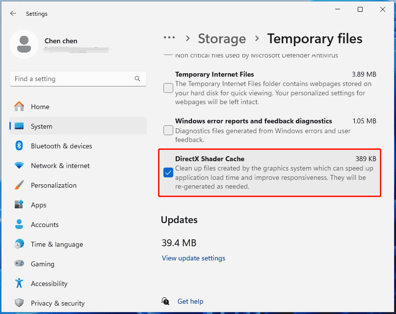 hapus DirectX Shader Cache