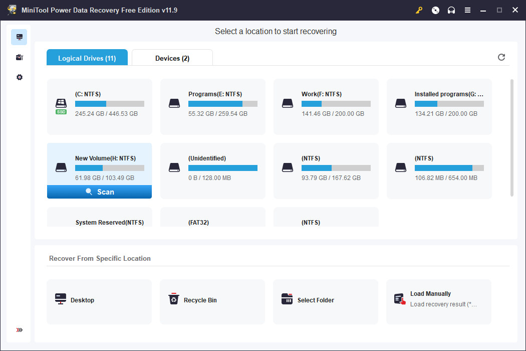 Alat Mini Pemulihan Data Daya