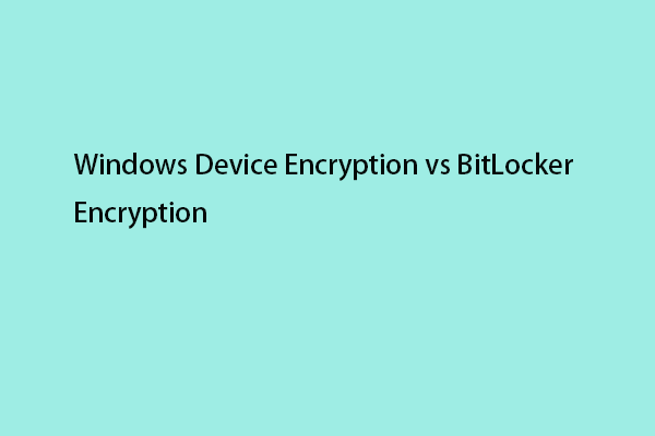 Enkripsi Perangkat Windows vs Enkripsi BitLocker - Perbedaannya