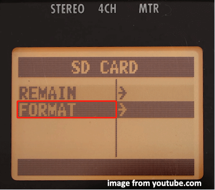 Format kartu SD