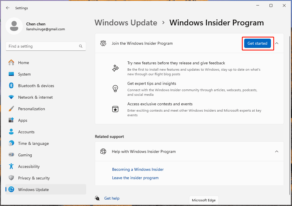 Windows Insider Program