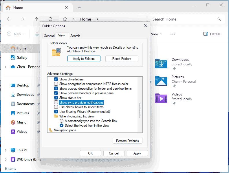 Matikan iklan dari File Explorer Windows 11