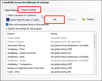 add Dark and Darker to specify its settings and turn on the V-Sync