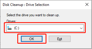 select the drive and hit OK