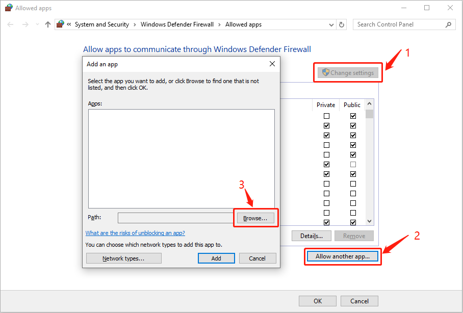 add the New World: Aeternum file through the Windows Firewall