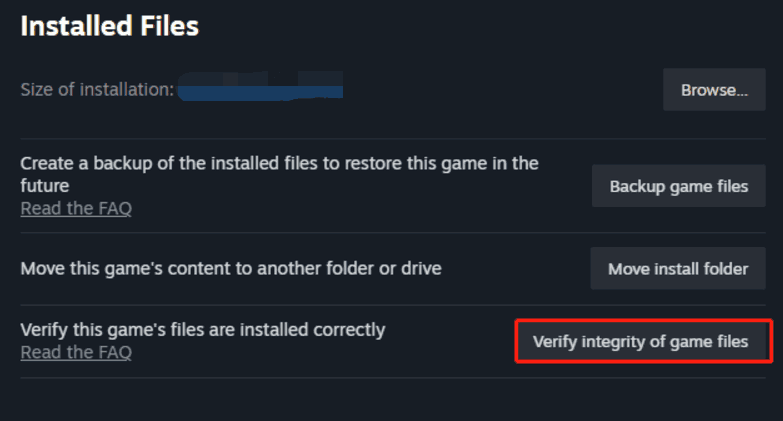 Steam verify integrity of game files