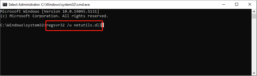 re-register the DLL files using the Command Prompt