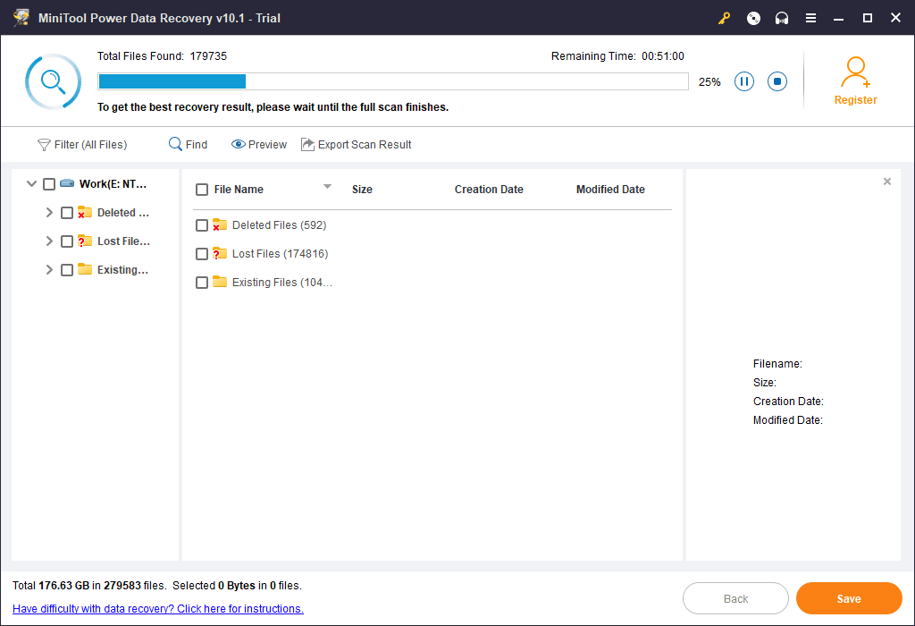 o software está a verificar a unidade