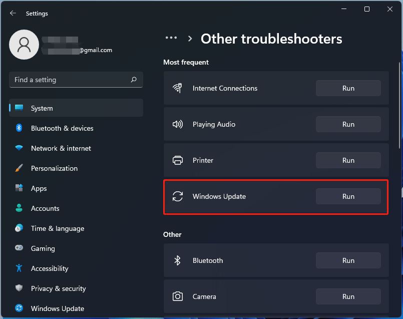 Windows 11 Update Troubleshooter