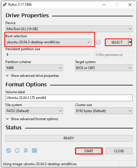 Crea una unidad USB de arranque de Ubuntu con Rufus