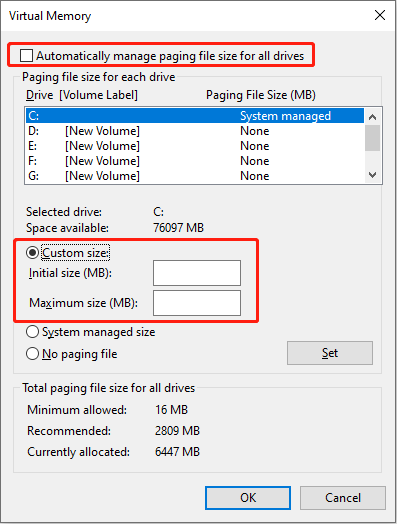 modify the virtual memory to resolve the memory leak issue in Escape from Tarkov