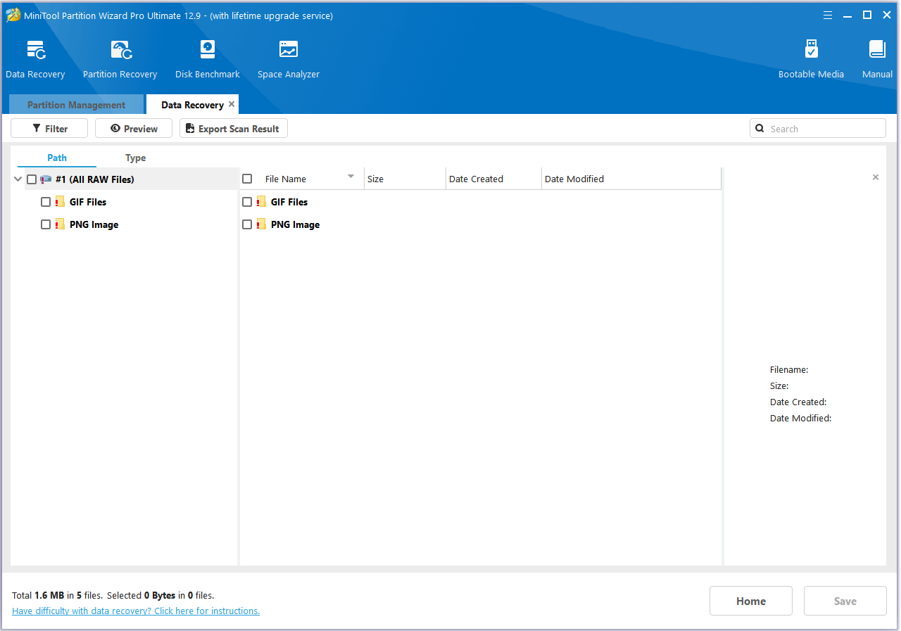 the damaged or inaccessible drive interface