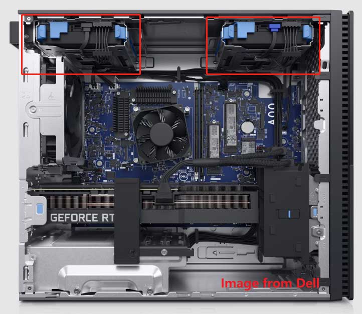 SATA hard drive cages in desktop