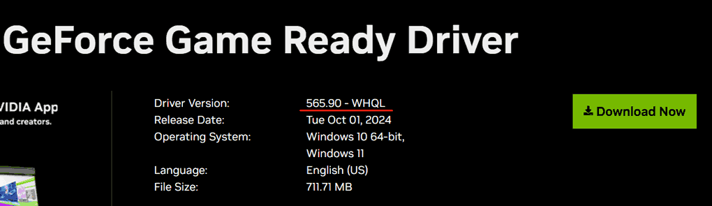 download GeForce Game Ready Driver 565.90