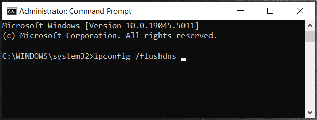 flush DNS command in Windows 10