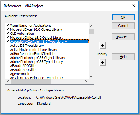 Toque em qualquer referência para fazer uma verificação e clique no botão OK