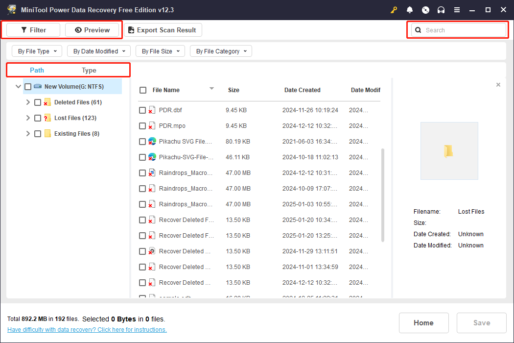 the five features of MiniTool Power Data Recovery