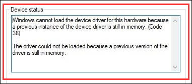 Código de error USB 38 de Windows 10