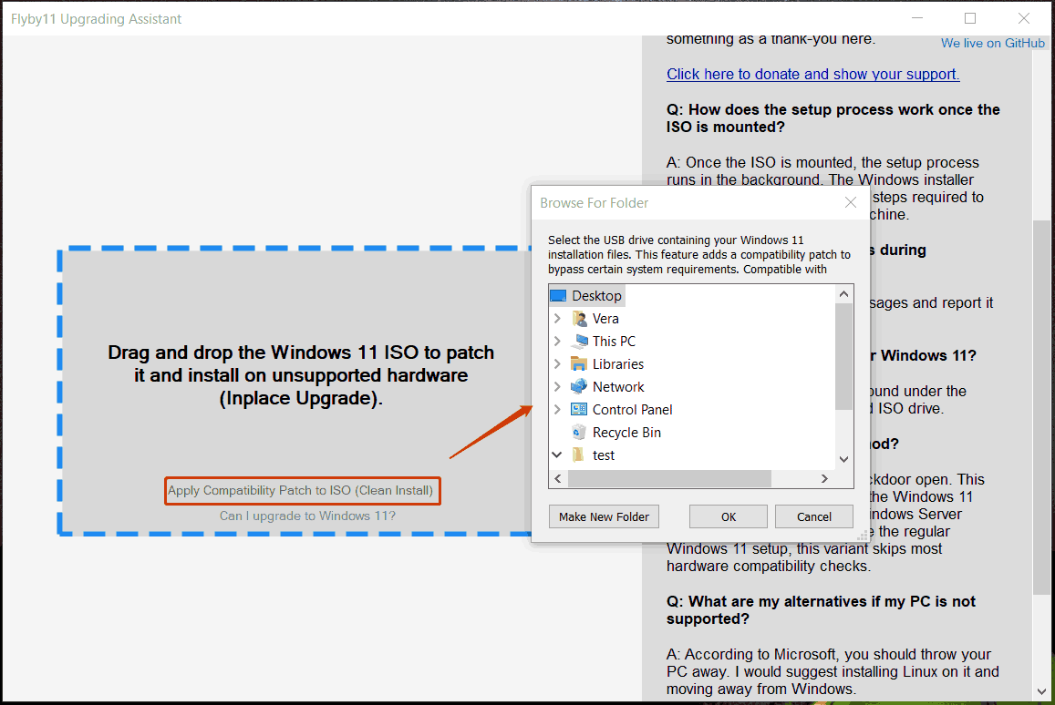 Flyby11 Apply Compatibility Patch to ISO