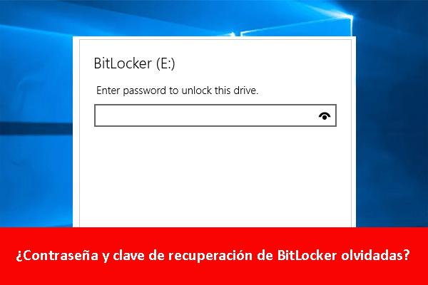 ¿Contraseña y clave de recuperación de BitLocker olvidadas? ¡Prueba estas 6 maneras de solucionarlo ahora!