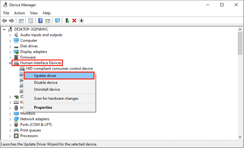 update the controller driver