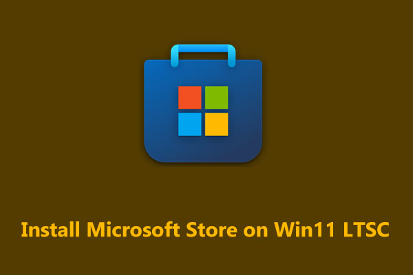 How to Install Microsoft Store on Windows 11 LTSC? Top 3 Ways