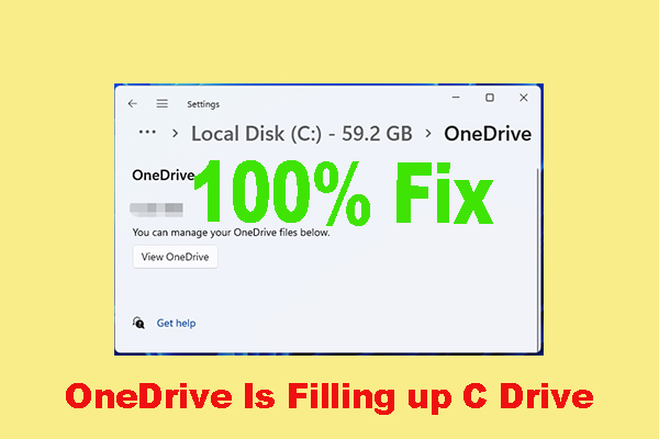 What to Do If OneDrive Is Filling up C Drive on Windows 10/11