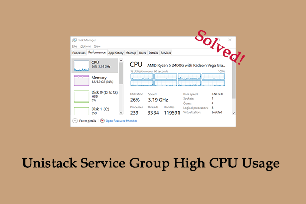 How to Fix Unistack Service Group High CPU Usage on Windows