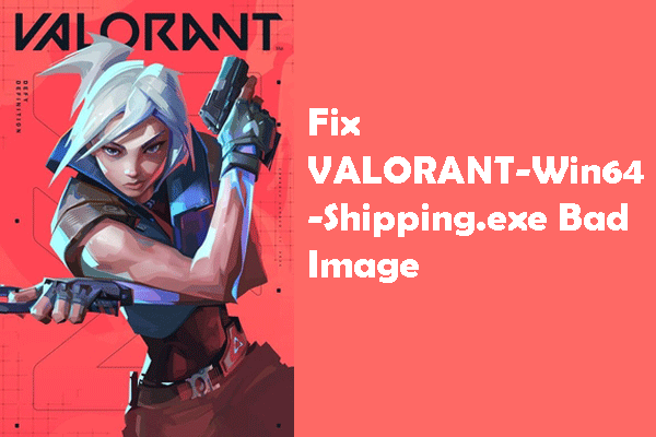 Learn to Fix VALORANT-Win64-Shipping.exe Bad Image: 4 Ways