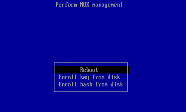 Enroll key or hash from disk Ventoy