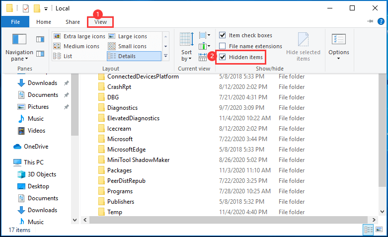verificar elementos ocultos