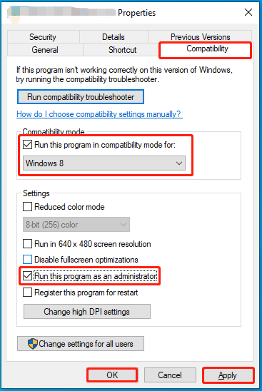 run Monster Hunter Wilds in compatibility mode