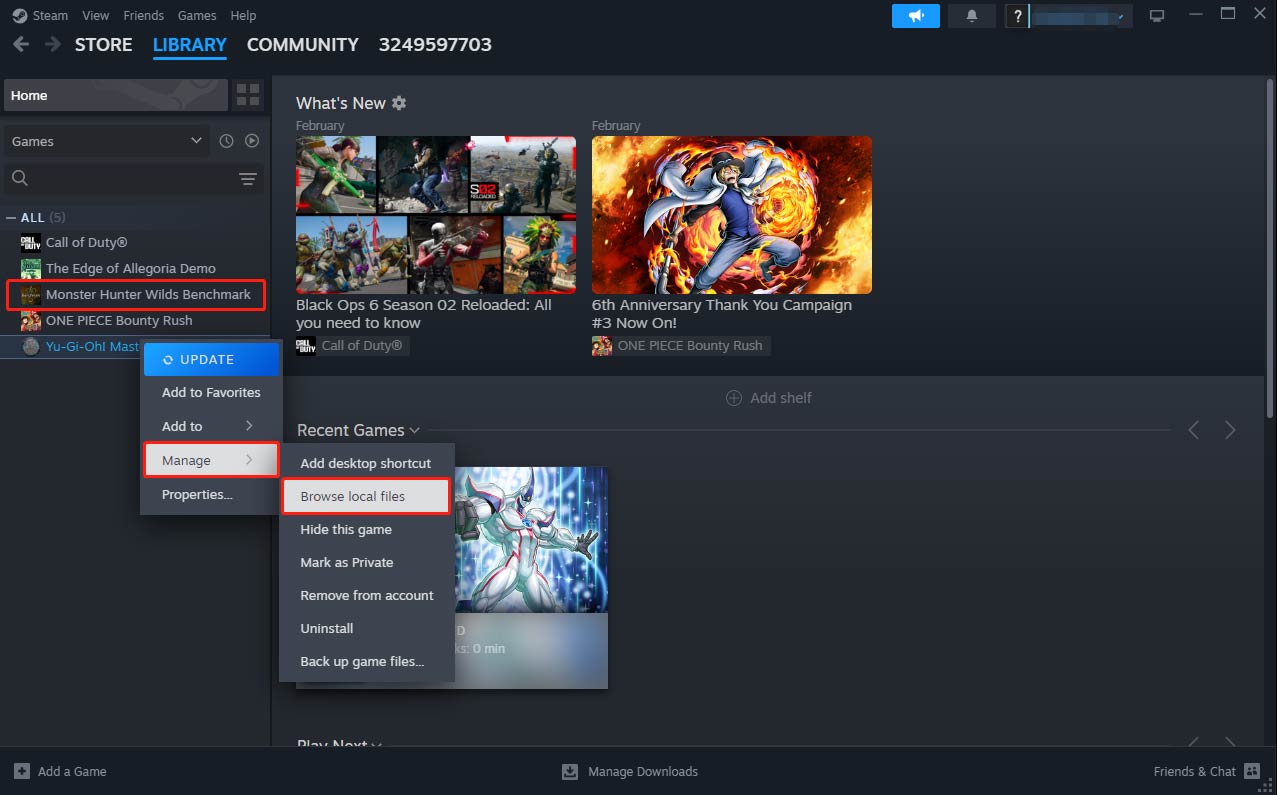 choose Browse local files