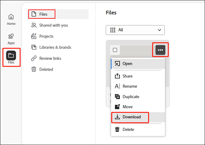 download the required file from the Files section