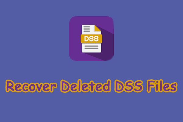What Is DSS & How to Recover Deleted DSS Files on Windows/Mac