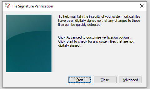 hit Yes in the File Signature Verification window