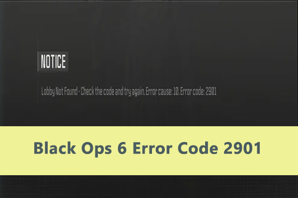 6 Effective Fixes for Black Ops 6 Error Code 2901
