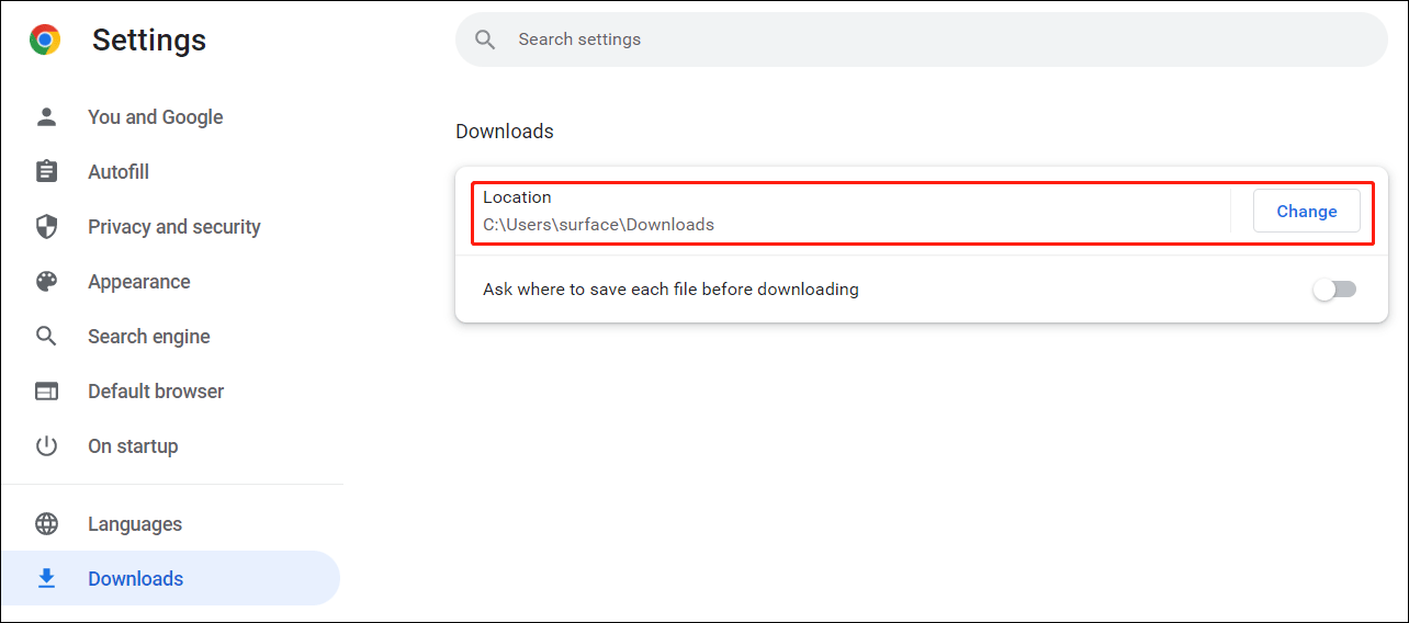 Consulta dónde guarda los archivos tu Chrome