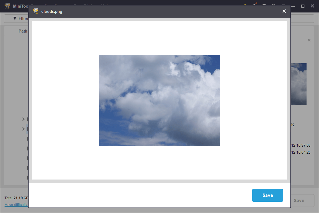 preview the photo using the Preview feature