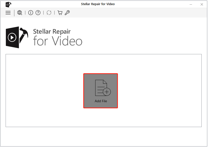 add files to repair in Stellar Repair for Video