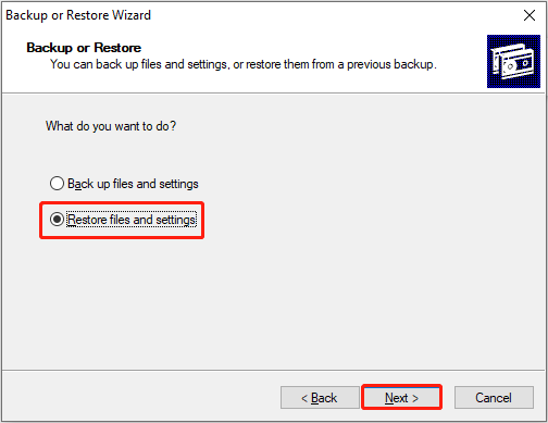 export original files from the BKF file