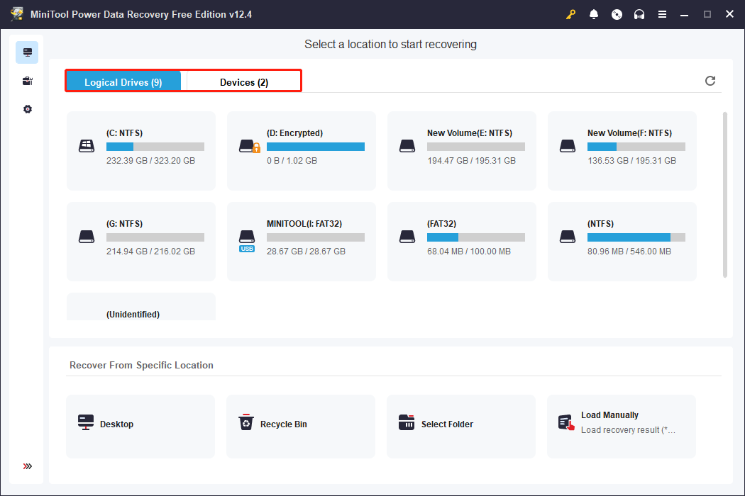 choose the target partition to scan