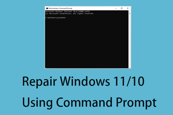 Comment réparer Windows 11/10 à l’aide de l’Invite de commandes? [Guide]