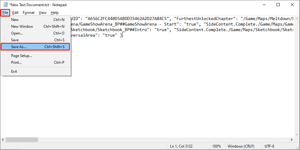 select File > Save As