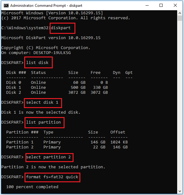 format SD card to FAT32