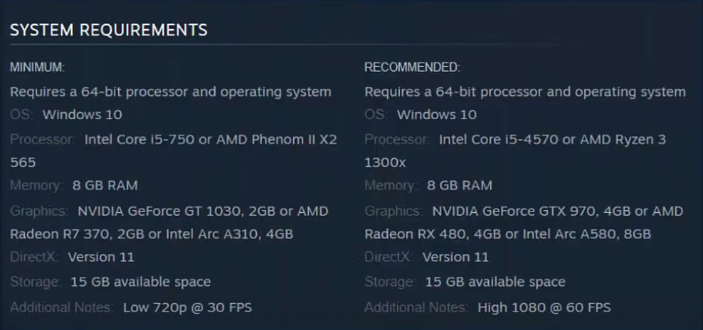 check system requirements