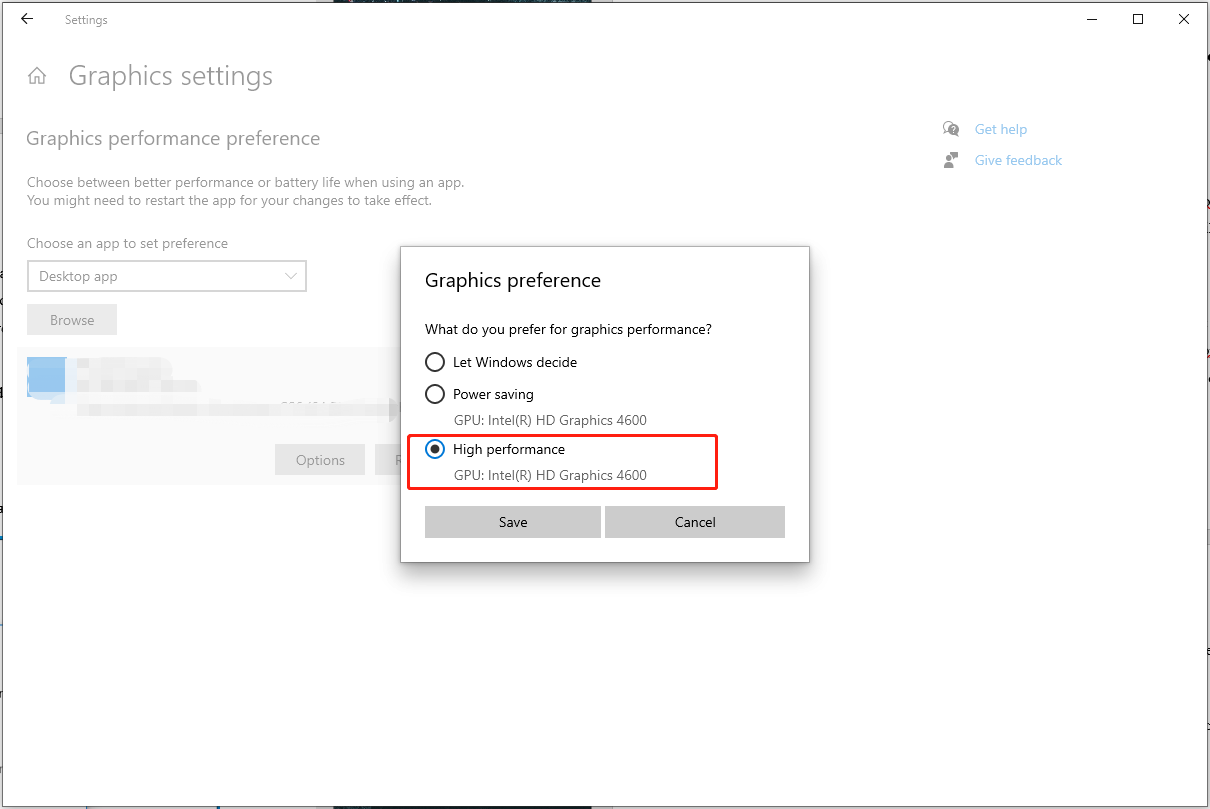select High performance