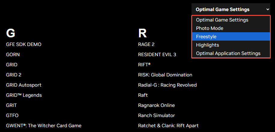 select the feature you’re trying to use